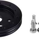 Steering Wheel Hub Adapter Conversion Spacer 6 Hole to 3 Hole Boss Kit 0.5", Black