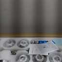 KCO Lighting Mid Century Modern 7-Light Silver Chandelier Brushed Nickel Kitchen Island Pendant Lighting Smoke Gray Glass Globe Hanging Ceiling Pendant Adjustable Round Ball Foyer Chandelier