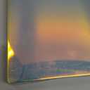 KERZZIL Cute Holographic Compatible with iPhone 16 Pro Rectangle Case, Slim Colorful Glossy Soft TPU Silicone Protective Durable Cases Cover for Women Girls Blue Purple