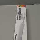 Cushore Professional Cordless Rechargeable Easy-Slice Electric Knife with 4 Reciprocating Serrated Stainless Steel Blades, Carving Meats, Poultry, Bread, Serving Fork Included, White