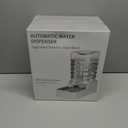 RIZZARI Stainless Steel Pet Water Feeder: 7.5L Automatic Leak-Proof Gravity Dispenser for Senior Dogs with Spine Problems - with Filter - Living Room Bedroom Use