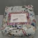 Brilliant Sunshine Beautiful Burgundy Flowers Couch Cover, Quilted Large Sofa Slipcover, 70" Seat Width, Reversible Furniture Protector, 2" Strap, Washable Cover for Pets, Kids, Dogs, Cats, Green