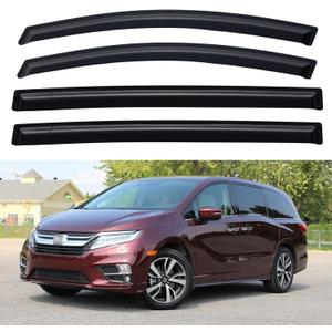 Window Visors Rain Guards for 2018-2025 Honda Odyssey, Out-Channel Window Vent Wind Deflectors Visors Shades for 18 19 20 21 22 23 24 25 Honda Odyssey