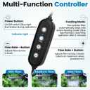 Fishkeeper Self-Priming Aquarium Canister Filter with Controller, 317GPH