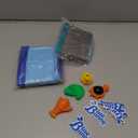 2 pcs Cat Pool Toys with 5 pcs Swimming Toys, VEINARDYL Foldable PVC Cat Splash Play Pool Water Mat Funny Interactive Cats Fish Toy Swimming Pool for Indoor Bored Cats to Self Play