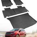 Car Floor Mats for Ford Edge: 2007-2014 & for Lincoln MKX 2007-2015 Cargo Liner, All Weather Car Accessories Rubber Carpet Custom Fit for Edge MKX 2007 2008 2009 2010 2011 2012 2013 2014 (Black 4PCS)