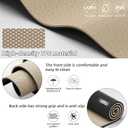 Large Exercise Mat | 10mm Thick TPE Non-slip Gym Mats, Carrying Strap