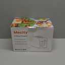 Mecity 2 Slice Touch Screen Toaster, 1.5" Wide Slot, Stainless Steel Smart Toaster for Bagels, Muffins, Waffles, Gluten-Free Breads, Defrost, Reheat, Timer, 120V 825W, Cream Color