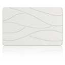 Stone Bath Mat Diatomaceous Earth Shower Mat Non-Slip Super Absorbent Diatomite Stone Bath Mats for Bathroom Floor Quick Drying Natural Easy to Clean(23.6''×15.4" White)