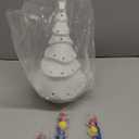 Ready to Paint Ceramic Christmas Tree 13 Inch White Hand Painted Tabletop Twists Christmas Tree with Lights Decoration for Xmas Home Mantle Table Top