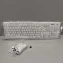 Logitech MK270 Wireless Keyboard and Mouse Combo for Windows, 2.4 GHz Wireless, Compact Mouse, 8 Multimedia and Shortcut Keys, 2-Year Battery Life, for PC, Laptop - White (1 Pack)
