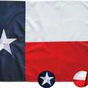 Texas State Flag 3x5FT, Embroidered Stars Sewn Stripes Premium Texas Flag Outdoors Indoors 210D Heavy Duty Oxford With Brass Grommmets