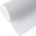 Shelf Cupboard Liner, Cabinet Drawer Liners Non Adhesive 12 Inches x 20 Feet for Kitchen Cabinets, Strong Grip Durable Non Slip for Storage Desks Kitchenware Tableware, Easy to Install, White
