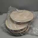 Wood Slices 6 Pack 9-10.5 Inch Large Wood Rounds Natural Wood Slices for Centerpieces,Wedding&BabyShower,Table Decorations,Crafts,DIY,Arts