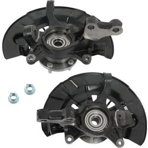 Pair Front Steering Knuckle and Wheel Hub Bearing Replacement for Toyota Camry 2007-2009