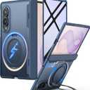 JUESHITUO 360 Magnetic Stand for Samsung Galaxy Z Fold 8 Case, Blue