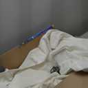 Fabric Shower Curtain Liner Washable, 70 x 72 Inches, Cream Shower Liner Fabric with 2 Magnets, Bathroom Polyester Shower Liner Waterproof Soft Lightweight, Cream