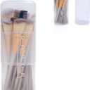 OCHEAL Retractable Makeup Brush Holders, Brushes Organizer Plastic Clear Travel Makeup Brush Case Brushes Container Cup Dustproof Storage for Women and Girls Makeup Artist