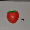Wireless Bluetooth Mouse Cute Red Fruit Strawberry Shape Silent Portable Lightweight USB Optical Cordless Dual Mode Mice for PC Laptop Computer Tablet Mac MacBook Pro Desktop Kids Girls Women Gift