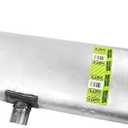 Walker Quiet-Flow SS 50071 Direct Fit Exhaust Muffler Assembly 2.25" Inlet (ID) 2.25" Outlet (ID) for Chevrolet Malibu