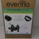 Evenflo Pivot Xplore Dreamz All-Terrain Stroller Wagon with Bassinet Insert (Voyager Green)