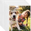 12PCS 5" x 7" Clear Rigid Card Sleeves  Waterproof Hard Plastic Protectors for Postcards, Prints, Photos, Trading & Sports Cards  Top Load Jumbo Sheet Holders