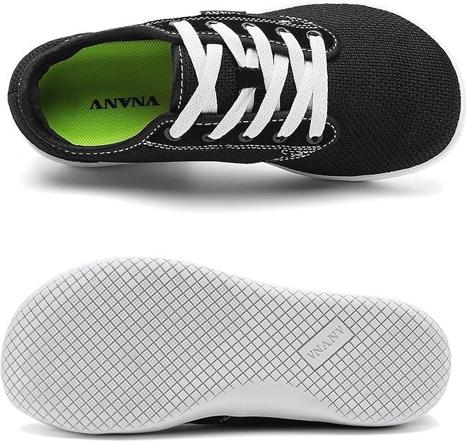 Women's Wide Canvas Minimalist Barefoot Shoes | Zero Drop Sole | Wide Toe Box | Wide Width Fashion Breathable Sneaker, 40