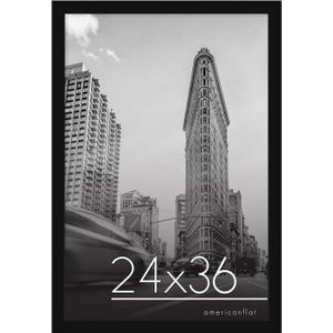 Americanflat 24x36 Poster Frame - Engineered Wood - Black