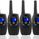 Retevis RT628 Walkie Talkies, Long Range Walkie Talkies for Adults, Belt Clip Key Lock Crystal Voice, Family Two Way Radios 4 Pack with for Camping Hiking(Black,4 Pack)