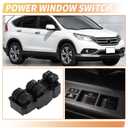 X AUTOHAUX Front Left Driver Side Power Window Switch for Honda CRV 2011-2013 No.35750T0AH01 Window Control Switch