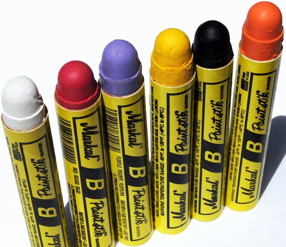 Markal B Paintstik Solid Paint Hobo Marker Set of 6 Vibrant Colors