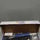 EcoNour 27" Aluminum Snow Brush with Ice Scrapers for Car Windshield and Window | Car Snow Scraper and Brush with Ergonomic Foam Grip Winter Accessories (Blue)