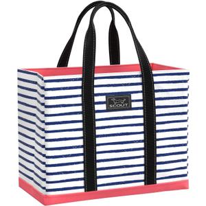 SCOUT Original Deano Tote - Durable Lightweight Open Top Beach, Pool & Lake Bag, Inside Zip Pocket, Folds Flat