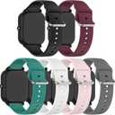 E ECSEM Bands Compatible for iTech Fusion 3 Watch Strap Classic Flexible Colorful Quick Release Replacement Wristband for iTech Fusion 3 Smartwatch for Women Men