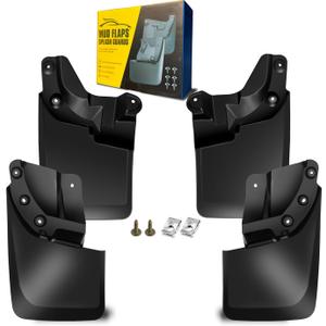 Mud Flaps Fit for 2016-2022 Toyo-ta Tacoma for Vehicle with OEM Fender Flares Only (Doesn't Fit Submodel SR/SR5), Dedicated Mudguard for Four Seasons Universal Protection, Front and Rear Mud Flaps Fit for 2016-2022 Toyo-ta Tacoma for Vehicle with OEM Fender Flares Only (Doesn't Fit Submodel SR/SR5), Dedicated Mudguard for Four Seasons Universal Protection, Front and Rear
