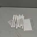 SFAIH White Liquid Chalk Markers for Blackboard, Glass - [Wet Wipe No Residue] 8 Pack- (4x) 2mm/4mm Reversible & (4x) 0.7mm Fine Tip, Ultra Flow Triple-Tips - Menu, Bistro, Signs, Windows, Food Labels