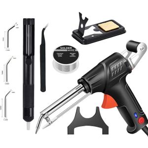 Soldering Iron Kit, Multifunctional Handheld Welding Machine, Portable External Heated Industrial Welding Machine with Adjustable Temperature 390-840F for Electronics Welding Repair DIY (4)