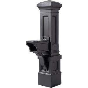 Step2 Atherton Grand Mail Post, Mailbox Not Included, Weather Resistant, Large Outdoor Mail Post, Made of Durable Plastic, Easy Install, Onyx Black Step2 Atherton Grand Mail Post, Mailbox Not Included, Weather Resistant, Large Outdoor Mail Post, Made of Durable Plastic, Easy Install, Onyx Black