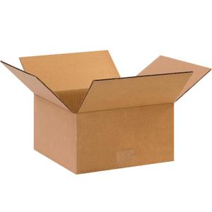 BOX USA 10 x 10 x 5 Corrugated Cardboard Boxes, Flat 10"L x 10"W x 5"H, Pack of 25 | Shipping, Packaging, Moving, Storage Box for Home or Business, Strong Wholesale Bulk Boxes