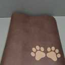 Pet Feeding Mat-Absorbent Pet Placemat for Food and Water Bowl, Dog Food Mat with Waterproof Rubber Backing, No Stains Quick Dry Water Dispenser Mat for Dog and Cat, Brown-12 x20