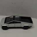 1:24 Scale Alloy Steel Pickup Car Model Toy Ornament with Horn Glow Running (Silver)