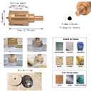 Brazed Diamond 1-1/4 inch Hole Saw with Center Drill Bit for Ceramic,Porcelain,Tile,Glass,Granite Quartz,Marble,Gemstone,Dry Drilling 32mm