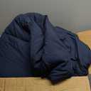 CozyLux California King Comforter Sets Navy Blue, 7 Pieces Cal King Bed in a Bag, All Season Bedding Sets with Stitch Quilted Comforter, Flat Sheet, Fitted Sheet, Pillowcases