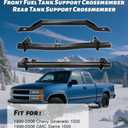 Front and Rear Fuel Tank Support Crossmember, Upper Shock Mount Crossmember Compatible with 1999-2006 Chevy Silverado 1500 & GMC Sierra 1500 2500