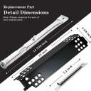 Grill Replacement Parts for Charbroil 463436215, 463436213, 463436214, 467300115, G432-001N-W1, G432-Y700-W1, G432-0096-W1, 16 7/8" Cooking Grate, Grill Burner Tube, Heat Plate Tent and Crossover Tube