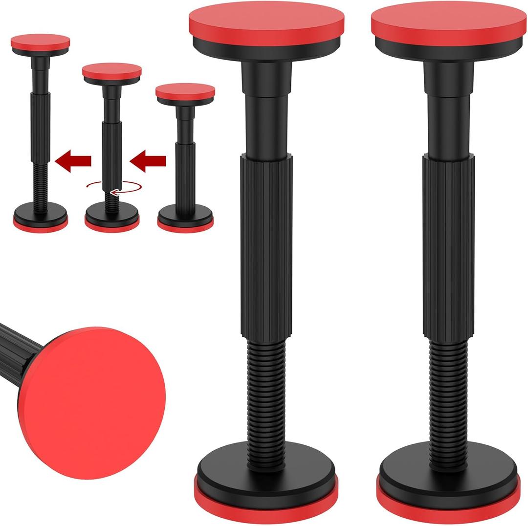 2Pcs Telescopic Support Pole, Adjustable Support System, Cabinet Adjustable Support Pole Rod, Supports up to 440 lbs Support Bracket, 7.09-17.72inch Cabinet Lifting Bracket for Sink Cabinet Sofa