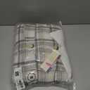 Dokotoo Winter Coats for Women Button Down Plaid Flannel Shirts Warm Sherpa Fleece Jacket Small