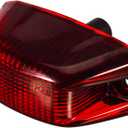 Partsam 1pcs Rear Cab Marker Roof Light Rear Roof Mounted Cab Light Lamp Top Clearance Light Reflective Lights Assembly Compatible With Ram Promaster Vans 2014 2015 2016 2017 2018(Red Len/Red Light)