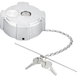Locking Diesel Fuel Cap,3" Nominal Size,1/4 Turn,Non-Vented,Aluminum Fuel Cap for 96-18 Freightliner Cascadia Columbia