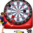 Swooc Games - Premium Inflatable Giant Kick Darts (15+ Ways to Play) - Jumbo Soccer Dartboard with Air Pump - Big Carnival Games - Giant Outdoor Games - Oversized Dart Board Yard & Lawn Game